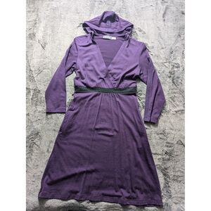 IBex Long Sleeve Fit And Flare Dress Women's Size Small Purple